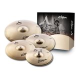 Zildjian A Custom Serisi Cymbal Kutu Seti - 35,56 cm Yüksek Şapka, 40,64 cm / 45,72 cm Çarpma, 50,8 cm Orta Boy Sürüş