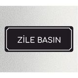 Zile Basın - Ofis Departman Kapı Isimliği, Yönlendirme Levhası 24X9 cm 4mm - 1 Adet - 24 x 9 cm