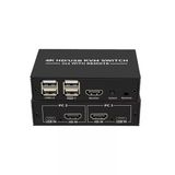 Zilevo Hdmi Kvm Switch 2 Port Usb Type C 2 Pc Tek Kasa Klavye Mouse Kontrol Çoklayıcı