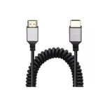 Zilevo Hdmi Spiral Yaylı Uzayabilen Fullhd 4K 60Hz Uhd Kablo (0.5-2 Metre) Hllgroup 990396