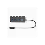 Zilevo Usb 3.0 4 Port Hub Switch Alüminyum Kasa 5Gbps Yüksek Hız
