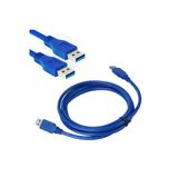 Zilevo Usb 3.0 Erkek Erkek Kablo 50Cm Usb 3.0 M/M Usb Erkek-Erkek Kablo