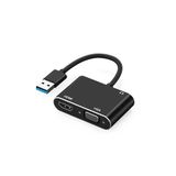 Zilevo Usb 3.0 To Hdmi Vga 3.5Mm 1080P Monitör Genişletici Çevirici Dönüştürücü Adaptör