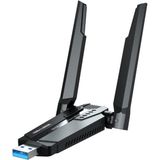 Zilvana 5400 Mbps Üç Bant Wi-Fi 6 USB Adaptör (2.4G + 5.8G + 6G) - Geniş Kapsama Alanı Yüksek Hız