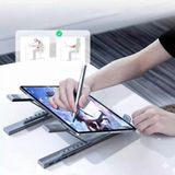 Zilvana 8’i 1 Arada Type-C Hub’lı Katlanabilir Laptop Standı 4K HDMI 5gbps 60CM (Kılıf Hediyeli) - Gri
