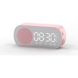 Zilvana Aynalı LED Ekran Bluetooth Hoparlör Alarm Saat FM Radyo ve TF Kart Destekli