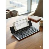 Zilvana Brivona Katlanabilir Bluetooth Klavye Telefon/tablet Standlı Taşınabilir - Gri