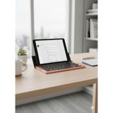 Zilvana Brivona Katlanabilir Bluetooth Klavye Telefon/tablet Standlı Taşınabilir - Pembe