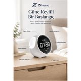 Zilvana Emoji Ekranlı Şarjlı Dijital Çalar Saat – Çift Alarm, Gece Lambası, Type-C Şarj ve Sıcaklık Göstergesi