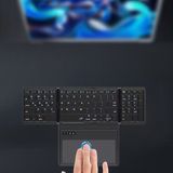 Zilvana Katlanabilir Bluetooth Klavye + Touchpad Ultra Taşınabilir Type-C Şarj