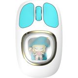 Zilvana Pikacu Detaylı Sevimli Bluetooth Kablosuz Mouse Şarjlı Sessiz Çift Mod (Kızlar ve Çocuklar Için) - Beyaz