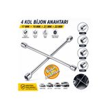 zimak İstavroz Tip 4'lü Bijon Anahtarı 17-19-21-23 mm Bijon Anahtarı