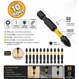 Zimak ZMK-1031 Ph 2X50 mm Torsion Manyetik Vida Sıkma Ucu Matkap Ucu (10 Adet)