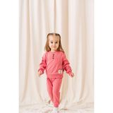Zimboo Bebek Battaniyesi Ekose Desenli Jakar Örme Kenarları Biyeli 100CM x 75 cm - Koyu Pembe