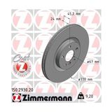 Zımmermann 150.2930.20 Fren Dıskı On Bmw F40 F45 F46 F48 F39 Mını Countryman F60