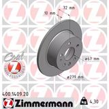 Zimmermann 400.1409.20 Fren Diski Arka Mercedes W115 C123 S123 W116 W126 W123 1084230212