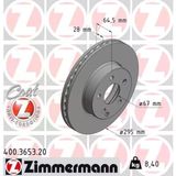 Zimmermann 400.3653.20 Fren Diski Ön Mercedes W204 S204 C204 W212 S212 A207 R172 09B28041