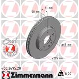 Zimmermann 400.3695.20 Fren Diski Ön Mercedes X117 C117 W176 W246 X156 A2464212412
