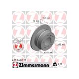 Zimmermann 400.6468.20 Fren Diski Arka Mercedes W463 B901 B904 Volkswagen Lt 28-35-46 A9014230812