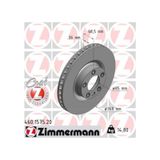Zimmermann 460.1575.20 Fren Diski Ön 367.8mm 36-34mm Hava Kanallı Yüksek Karbon Alaşımlı 0986479a33 7l8615301a