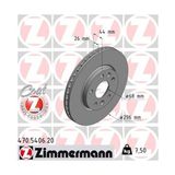 Zimmermann 470.5406.20 Ön Fren Diski Renault Megane Iv-talisman 0986479f05-df6546 402062000r