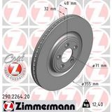 Zimmermann Almparca Fren Diski On Jaguar Xj X351 Xj X350 X358 Xf I X250 S-Type Ii X200 F-Type X152 - Renault