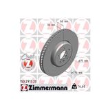 Zimmermann Fren Diski Karbonlu Havalandırmalı Tekli Ön Sağ Bmw F10-F11-F12-F13-F01-F02-F03-F04 0986479E27-DF6614S