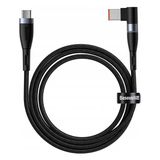 Zinc Manyetik Type-C To Dc Square Portu Laptop Şarj Kablosu 100W 2M-(5775)