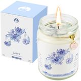 ZINCGE Kadınlar için Terazi Hediyeleri, Terazi Mum, Zodyak Kristal Mum Hediyeleri, Astroloji Doğum Günü Hediyeleri Doğal Soya Menekşeleri Çiçekli Kokulu Mum ve Anne Kardeş Arkadaşlara Lazurit Ruhu