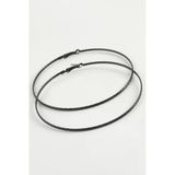 Zincir Desenli Metal Halka Küpe 8-9-10 Cm