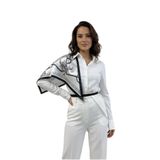 Zincir Desenli Siyah Üçgen Fular Bandana Estacraft - 100x45 cm