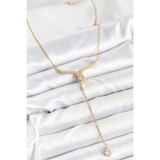 Zincir Gold Renk Yılan Model Y Kolye - Ebj251115w38398