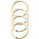 Zincirsiz Boş Yassı Model Anahtarlık Halkası 2.5 CM (1000 Adet) Gold
