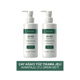 zinderm 2' li Çay Ağacı Yağı & Akne Karşıtı, Salisilik Asitli Yüz Yıkama Jeli | Yüz Temizleme Jeli 200 ML