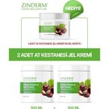 Zinderm At Kestanesi Jeli, Masaj Kremi 500 Ml( 2 Adet x 500 ml ) - 2 X 500 ML
