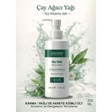 Zinderm Çay Ağacı Yağı Yüz Temizleme ,yıkama Jeli | & Akne & Siyah Nokta Karşıtı | Niacinamide | 200 ml - 1 ADET