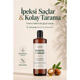 zinderm Elektriklenme Karşıtı & Kabarma Önleyici Keratin & Argan & At Kuyruğu Onarıcı Saç Bakım Kremi 350 ml
