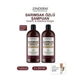zinderm Saç Dökülmesine Karşı Hızlı Uzamaya Yardımcı TUZSUZ Sarımsaklı Şampuan Dökülme Karşıtı 2 X 500 ML