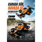 Zineets 2in1 Uçak Ve Kara RC Araç Drone Oyuncak 2.4GHz Uzaktan Kumandalı 360° Takla Atan Quadcopter Çocuk ve Yetişkin İçin