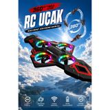 Zineets RC Uçak Drone Oyuncak 2.4GHz Uzaktan Kumandalı 360° Takla Atan LED Işıklı Quadcopter Çocuk ve Yetişkin İçin
