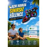 Zineets RC Uçak Drone Oyuncak 2.4GHz Uzaktan Kumandalı 360° Takla Atan LED Işıklı Quadcopter Çocuk ve Yetişkin İçin