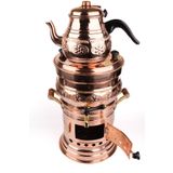Zinnun Bakır Semaver Demlikli 5 LT