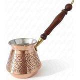 Zinnun Bakır Zımbalı Cezve - 8 Kişilik