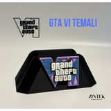 Zintek Gta Vı Temalı Ps5 Dualsense Standı – Playstation 5 Kol Tutucu, Dekoratif Kontrolcü Standı - Siyah
