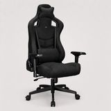 Zio Gaming Venom Fabric Deep Black Oyuncu Koltuğu ve Çalışma Sandalyesi, Air Flow Keten Kumaş, Oturak ve Sırtta Visco Sünger, 4D Kolçak, 160° Yatış