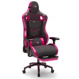 Zio Venom XL Profesyonel Oyuncu Koltuğu - Antrasit / Pembe - Visco Oturak, 4D Kol, Ayak Uzatma