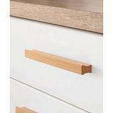 Ziodi Terra Topmah 224 mm (22.4 cm) Ahşap Kulp Lüks Country Mutfak Mobilya Dolap Çekmece Kulbu 224 mm
