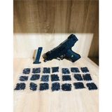 Zıp Zıp Box Elite Oyuncak Uzi Boncuklu Tabanca Boncuklu Uzi Silah + 21 Paket Mermi 1 Adet