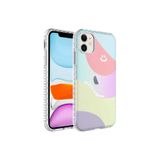 Zipax Apple İphone 11 İle Uyumlu Kılıf Airbag Kenarlı Renkli Desenli Silikon Elegans Kapak No7