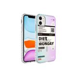 Zipax Apple İphone 11 İle Uyumlu Kılıf Airbag Kenarlı Renkli Desenli Silikon Elegans Kapak,ElegansiPhone1127296821653TKRGRS